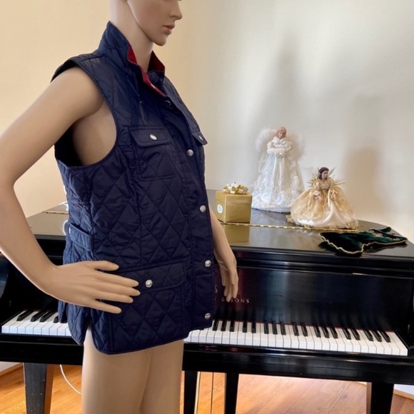 NWT Banana Republic quilted navy field vest - Picture 9 of 16